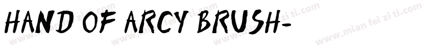 hand of arcy brush字体转换